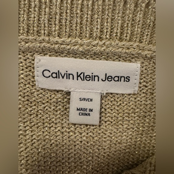 Womens Gold Calvin Klein Vest - Picture 3 of 6